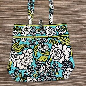 Island blooms Vera Bradley quilted tote bag